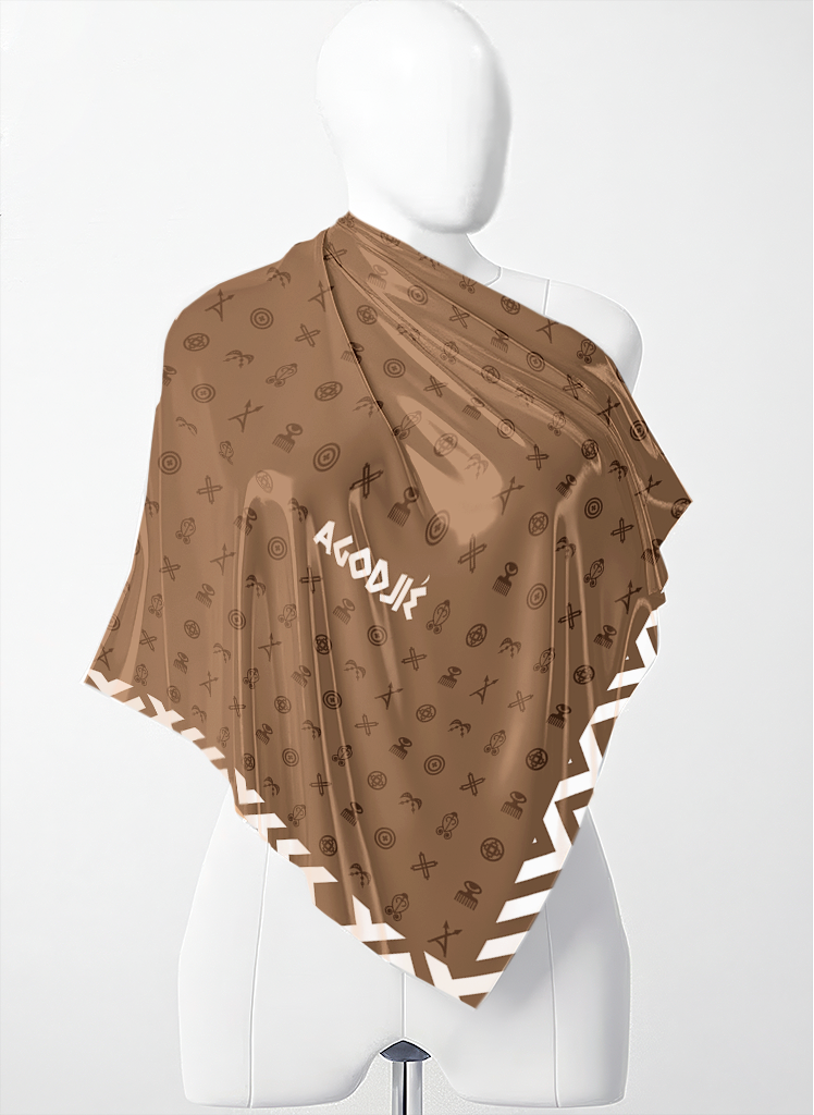 Foulard Agodjié Marron
